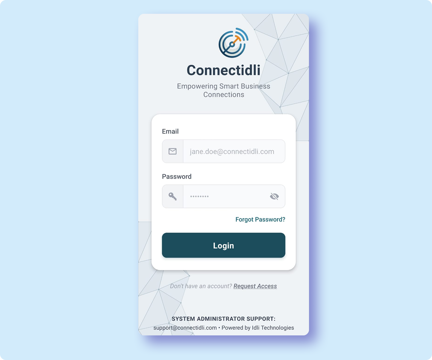 Connect-IDLI Login - Voice analytics and business intelligence